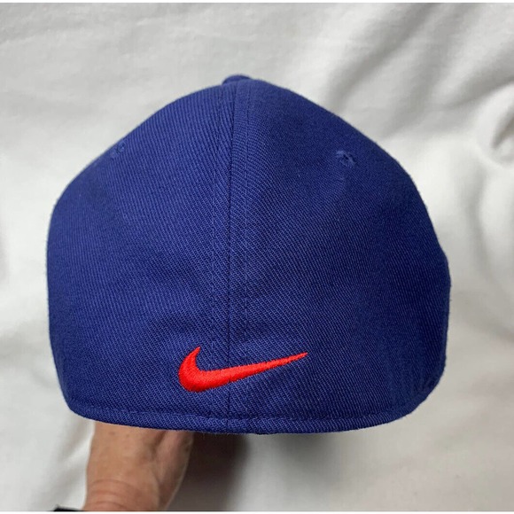 Texas Rangers Hat Cap Nike Stretch Fit Blue Red Embroidered MLB Baseball Dri-FIT - Picture 3 of 8